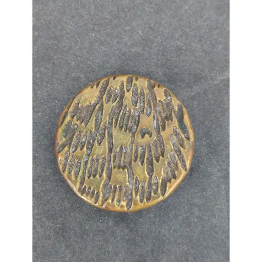 LOT AA of 10 Antique Vintage Victorian Brass Mixed Materials Buttons ESTATE FIND